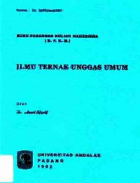 Ilmu Ternak Unggas Umum