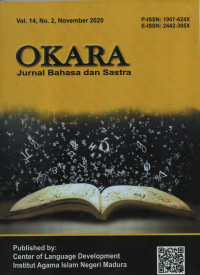 Okara Jurnal Bahasa dan Sastra : Vol. 14 No.2, November 2020