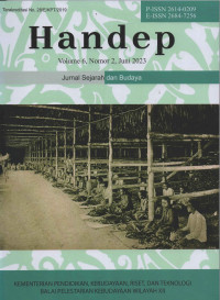 Handep: Jurnal Sejarah dan Budaya vol 6,no 2,juni 2023