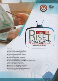 Hasil Riset Indeks Kualitas Program Siaran Televisi Periode 1 Tahun 2019