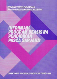 Informasi Program Beasiswa Pendidikan Pasca Sarjana