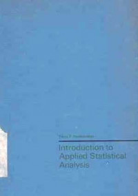 Inroduction to Applied Statistical Analysis