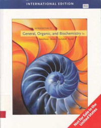 Inroduction to general, organic, and biochemistry