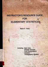 Instructor'S Resource Guide For Elementary Statistics