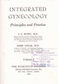 Integrated Gynecology  Principles And Practice vol.I