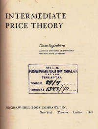 Intermediate Price Theory