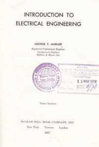 Introduction To Electrical Engineering