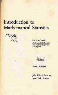 Introduction to mathematical statistics