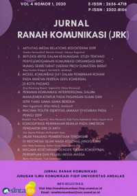 Jurnal Ranah Komunikasi : Vol 4 No 1 (2020)