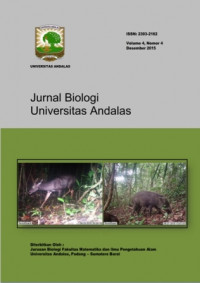 Jurnal Biologi Universitas Andalas : Vol 4, No 4 (2015)