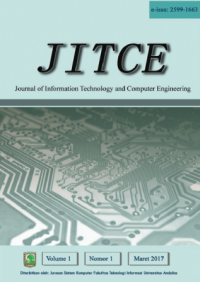 Journal of Information Technology and Computer Engineering :  Vol 1 No 01 (2017)