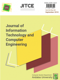 Journal of Information Technology and Computer Engineering :  Vol 2 No 01 (2018)