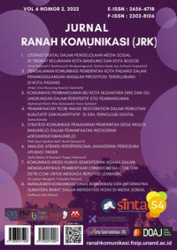 Jurnal Ranah Komunikasi : Vol 6 No 2 (2022)