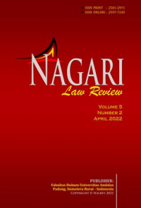 Nagari Law Review Vol 5 No 2 (2022)