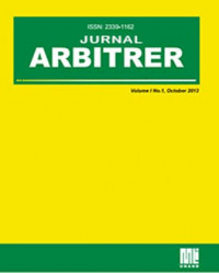 Jurnal Arbitrer Universitas Andalas : Vol 5, No 1 (2018)