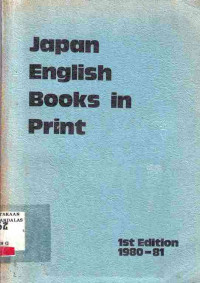 Japan English Books in Print