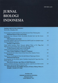 Jurnal Biologi Indonesia 16 artikel Vol. 10 No. 2, Desember 2014