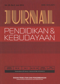 Jurnal Pendidikan dan Kebudayaan. 10 artikel Vol. 20 No. 2. Juni 2014