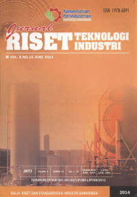 Jurnal Riset Teknologi Industri  9 artikel Vol. 8 No. 15, Juni 2014