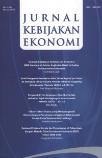 Jurnal Kebijakan Ekonomi 5 artikel Vol. 7 No. 1, Oktober 2011