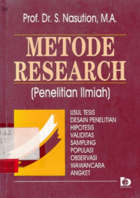 Metode Research (Penelitian Ilmiah)