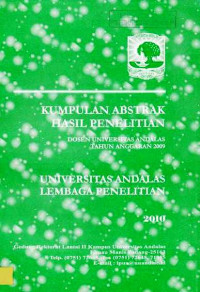 Kumpulan Abstrak Hasil Penelitian Dosen Universitas Andalas Lembaga Penelitian