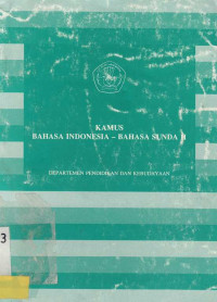 Kamus Bahasa Indonesia-Bahasa Sunda II