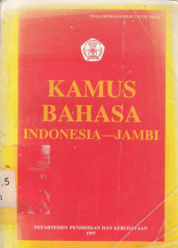 Kamus Bahasa Indonesia-Jambi