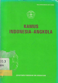 Kamus Indonesia--Angkola