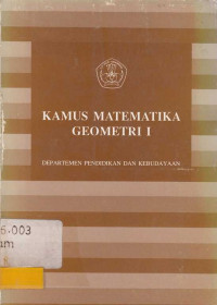 Kamus Matematika Geometri I