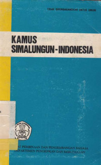 Kamus Simalungun-Indonesia