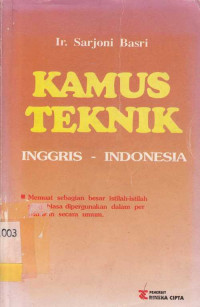 Kamus Teknik Inggris - Indonesia