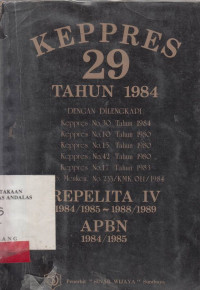 Keppres 29 tahun 1984 / Indek