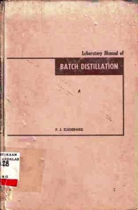 Laboratory Manual of Batch Distillation