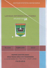 Laporan Informasi Pasar Kerja Aplikasi Visi 3.2 Bulan Februari 2013