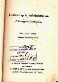 Leadership in administration : a sociological interpretation