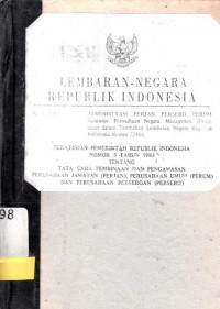 Lembaran Negara Republik Indonesia 1983 No.3