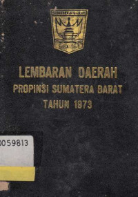 Lembaran Daerah Provinsi Sumatera Barat Tahun 1973