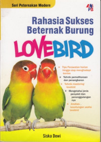 Rahasia Sukses Beternak Burung  LoveBird