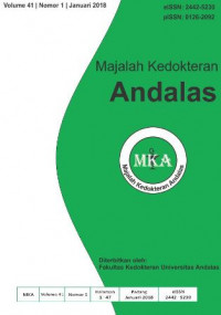 Jurnal Majalah Kedokteran Andalas : Vol 41, No 1 (2018)