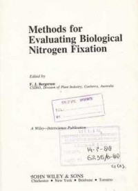 METHODS For Evaluating Biological Nitrogen Fixation