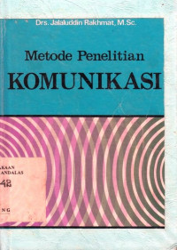 Metode Penelitian Komunikasi