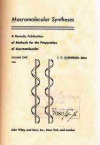 Macromolecular Syntheses