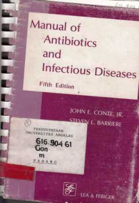 Manual Of Antibiotics And Infectious Diseases