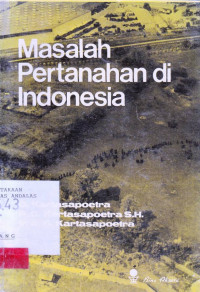 Masalah Pertanahan Di Indonesia