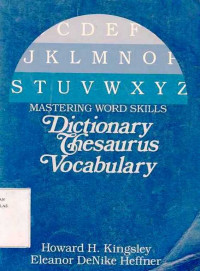 Dictionary Thesaurus Vocabulary