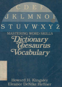 Mastering Word Skills Dictionary Thesaurus Vocabulary