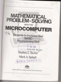 Mathematical Problem-Solving With The Microcomputer : Projects To Increase Your Basic Programming Skill