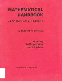 Mathematical Handbook of Formulas and Tables