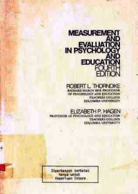 Measurement and evaluation in psychology and education